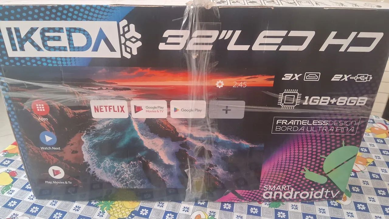 Televisão 32 nova na caixa .