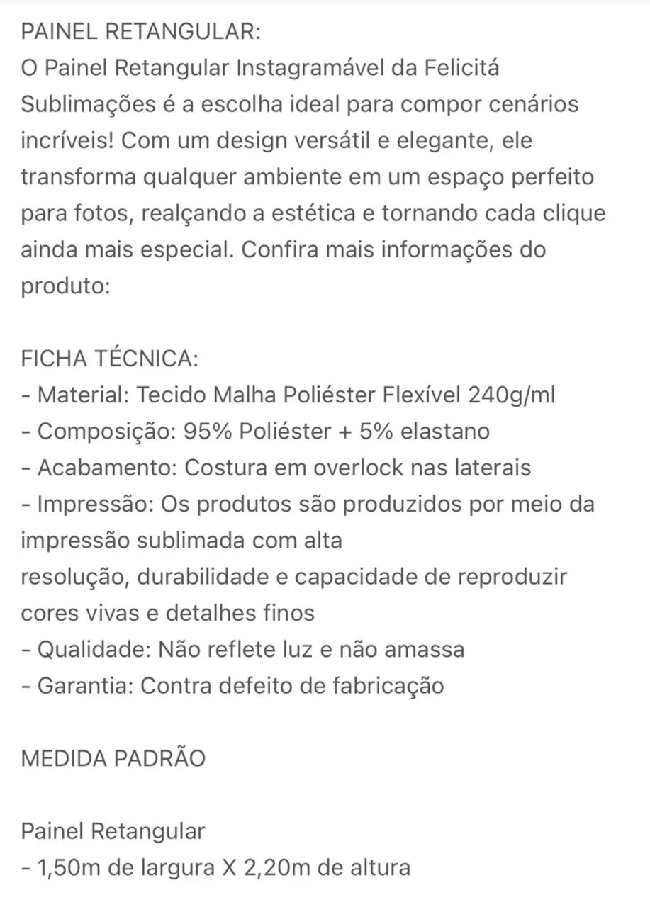 Painel retangular para selfie  - Foto 2