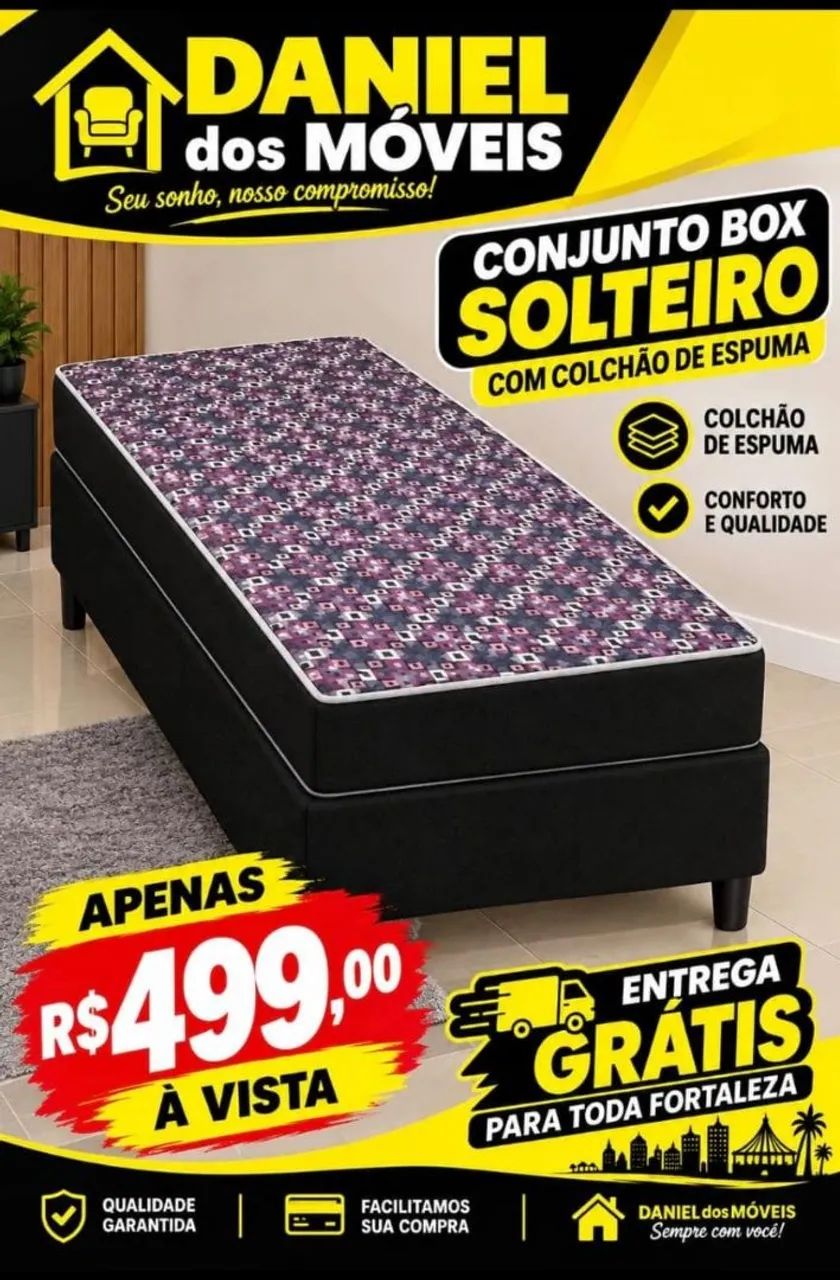 Cama solteiro _ Brinde travesseiro 