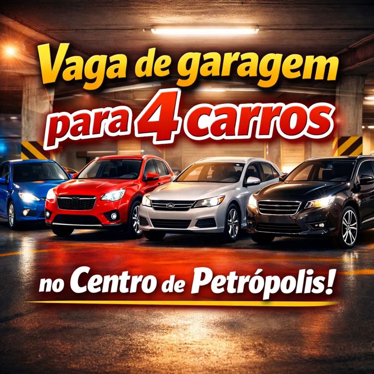 Vaga de garagem - 04 carros - Centro