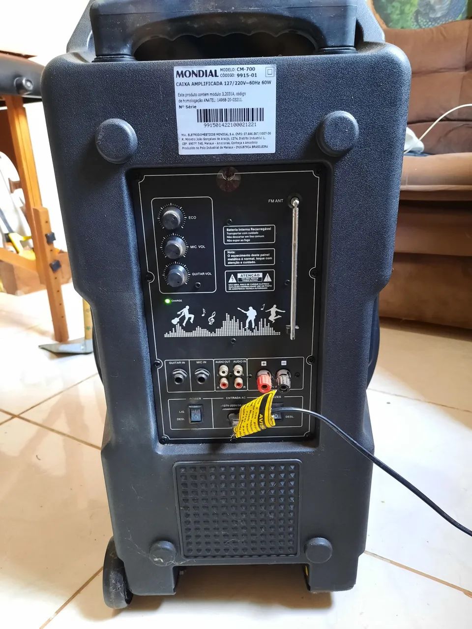 Caixa de som amplificada Mondial CM700 - Foto 3