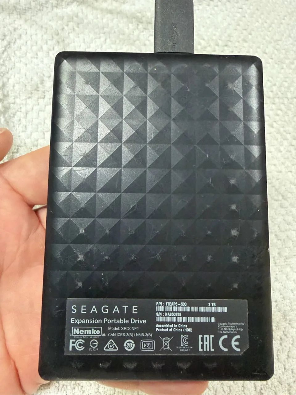 HD externo 2tb portátil Seagate em excelente estado