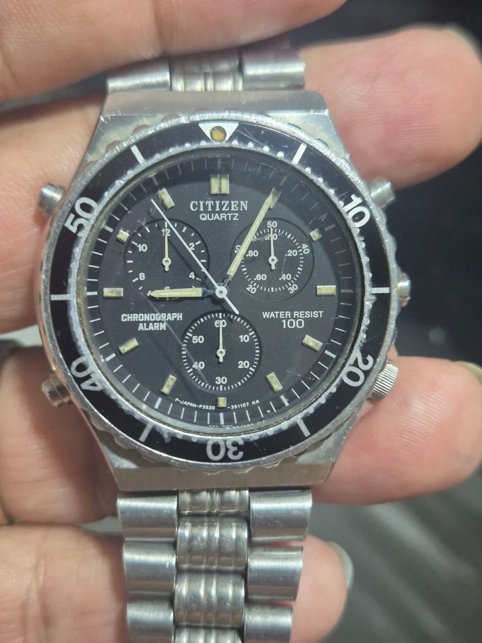 Relógio CITIZEN CRONÓGRAFO 3530   -  REVISADO/FUNCIONANDO PERFEITAMENTE  - Foto 2