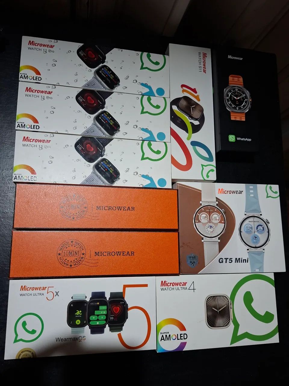 Kit com 10 Smartwatches Novos  Excelente Oportunidade (valor negociável)