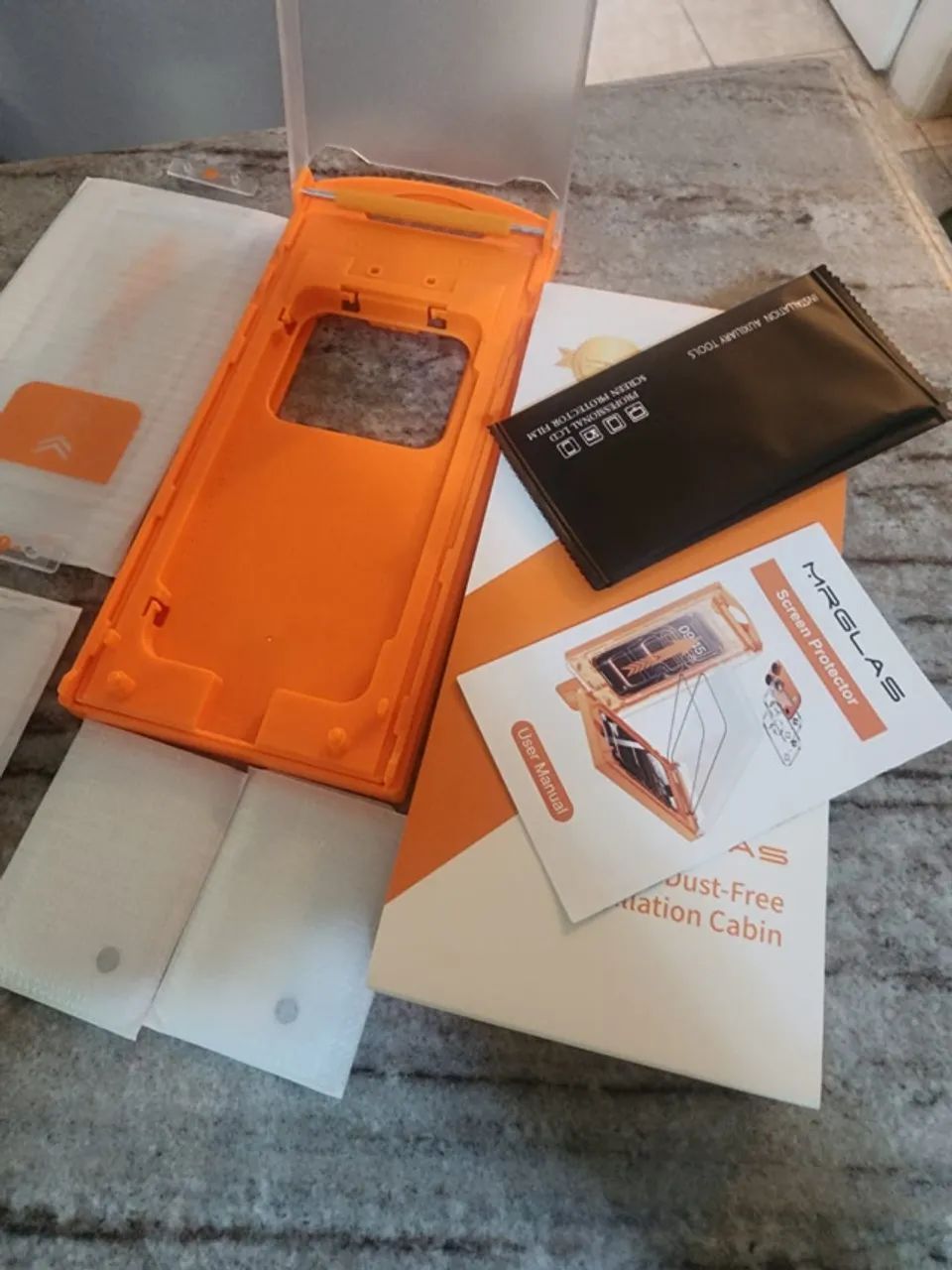 Pelicula celular MRGLAS Top 9H+ Glass 2+2 pacotes para iPhone 17 protetor de tela - Foto 5