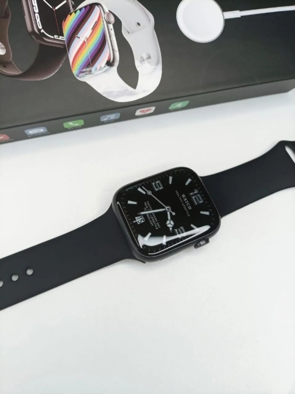 Smartwatch W28 Pro Série 8 45mm Completo Com Chamada Bluetooth NFC e Tela HD - Foto 3