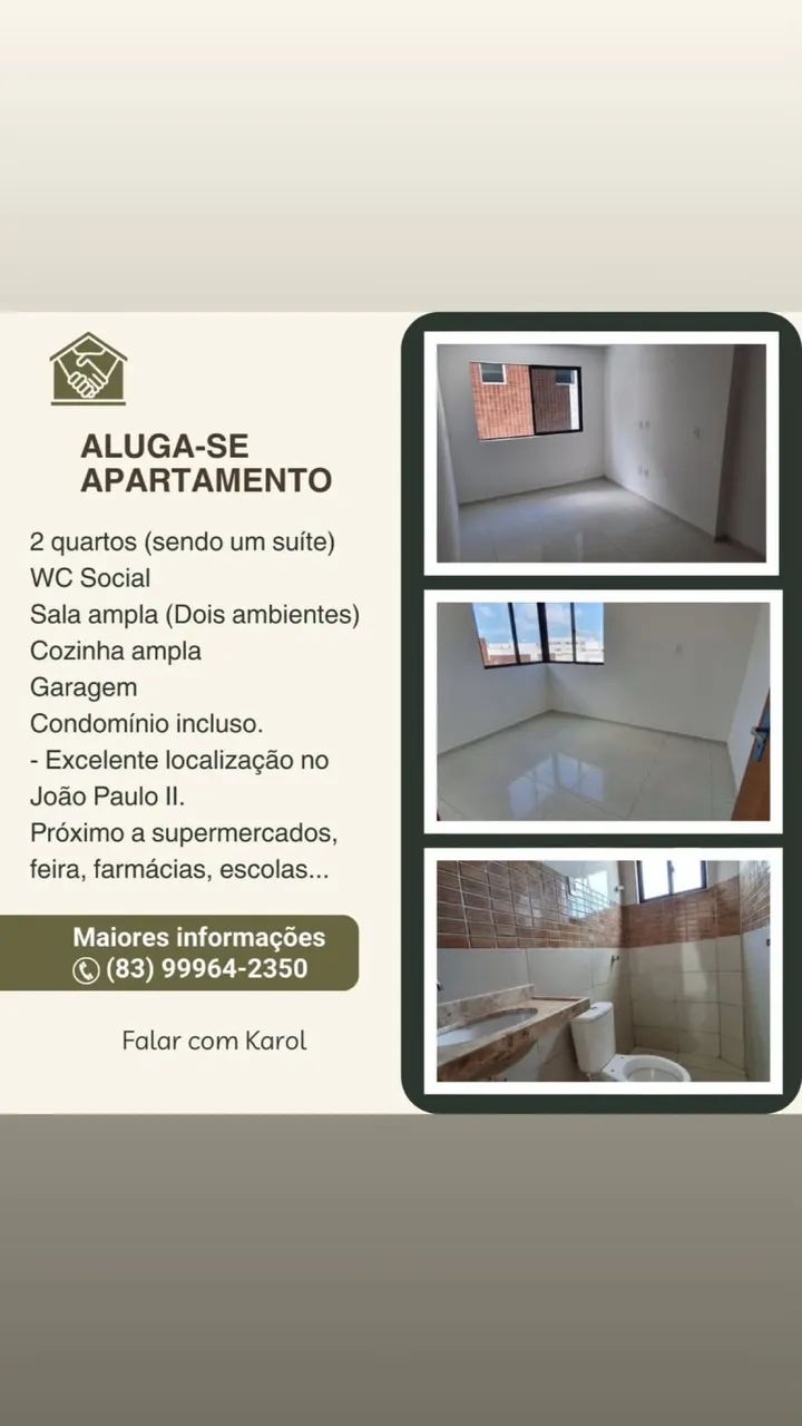 ALUGA-SE APARTAMENTO 