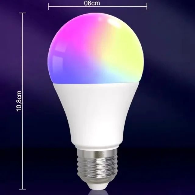 Lâmpada LED Dicroica RGB 16 Cores 10W Luatek E27 Com Controle Remoto - Foto 2