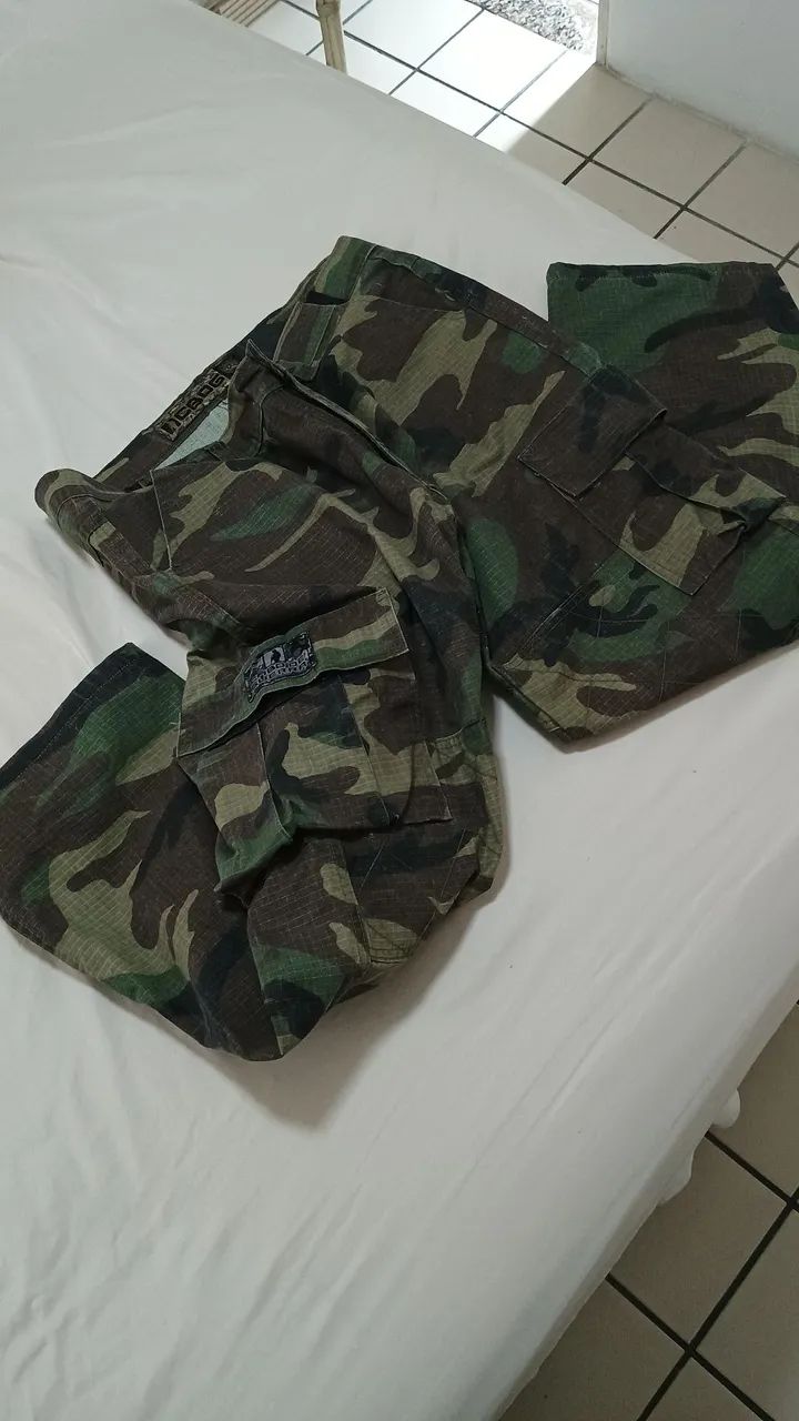 Calça Cargo Camuflada - Foto 3