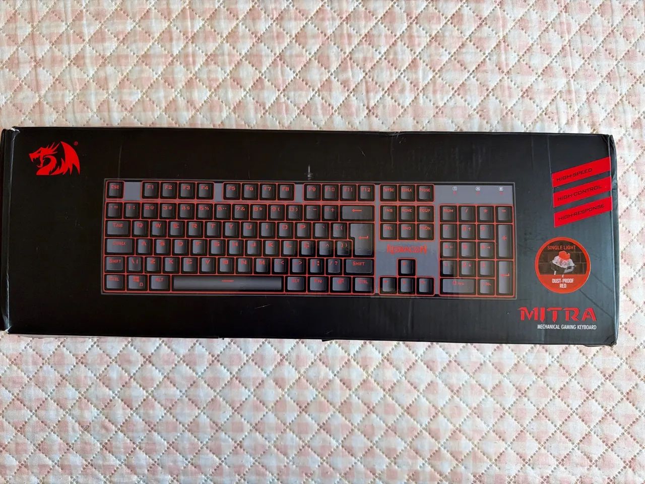 Teclado Red Dragon Mintra Red