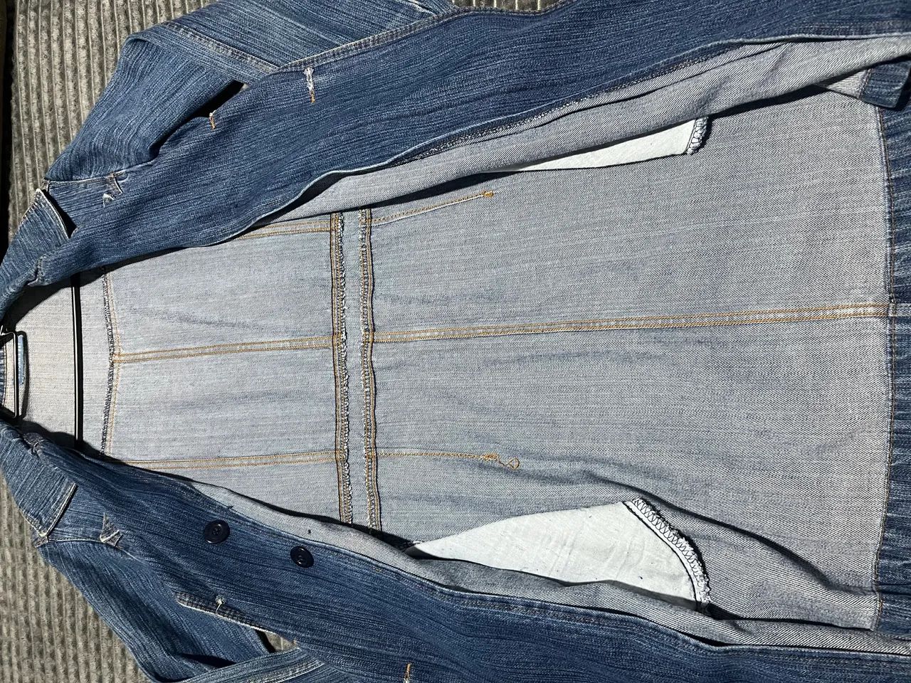 Casaco longo jeans escuro - Foto 2