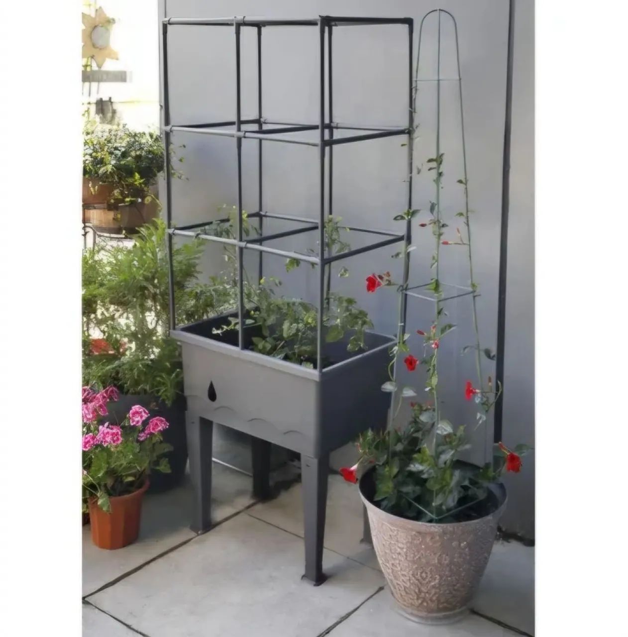 Kit de Horta Estufa Urbana com Suporte Cinza Ergo - Foto 2