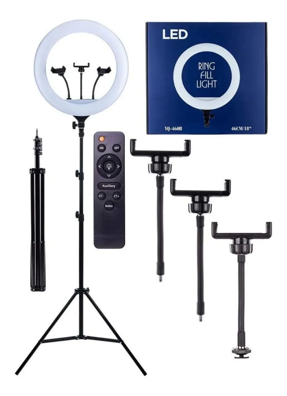 Ring light 18 polegadas 2,10m profissional c/controle