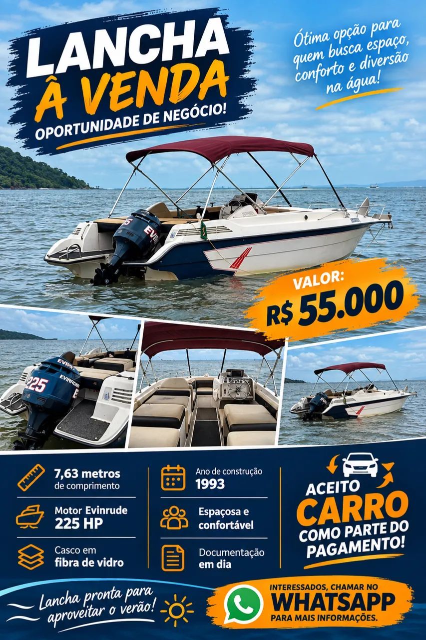 Lancha Tycoon 25 pés 