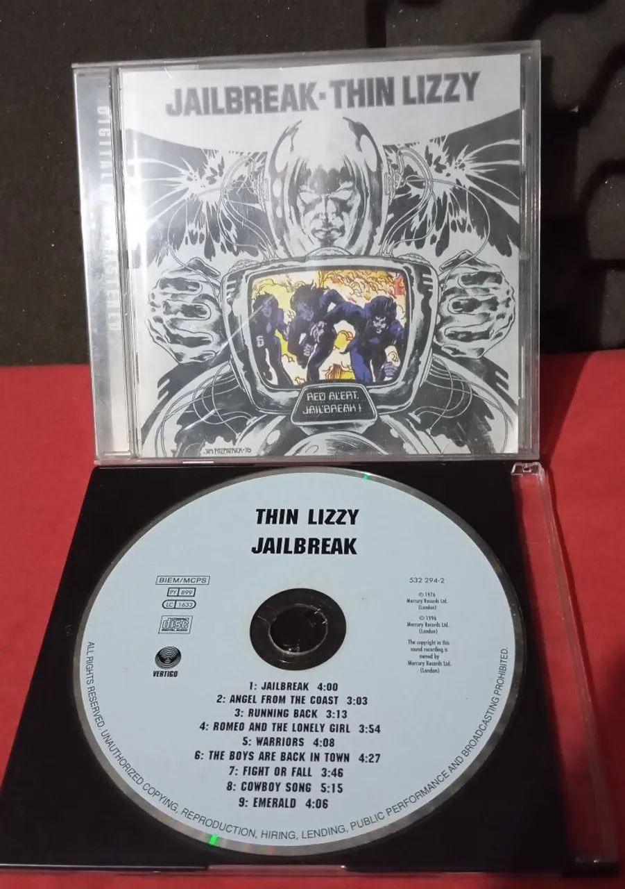 Cd Thin Lizzy Jailbreak import.como novo 