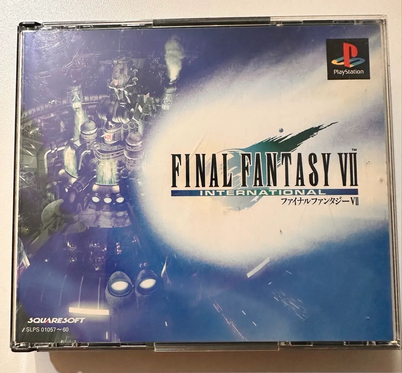 Final Fantasy VII International PS1 Japones 4 Discos Titulo em