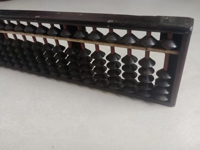 Soroban (ábaco de contas) japonês antigo - Foto 2