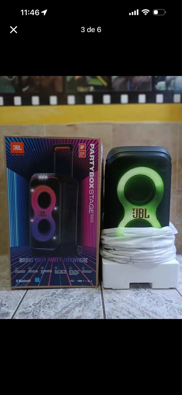 JBL PARTYBOX 320 na caixa  - Foto 3