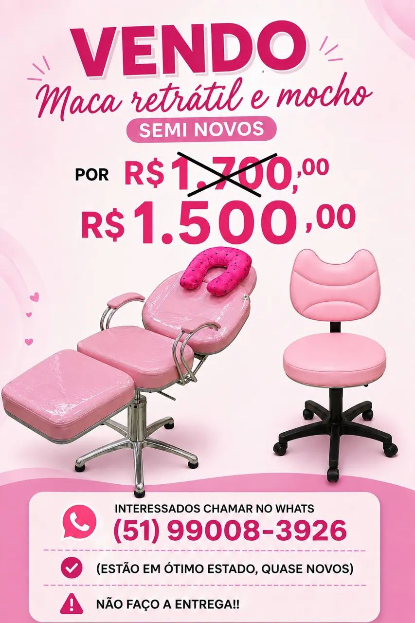 Maca retrátil e mocho 