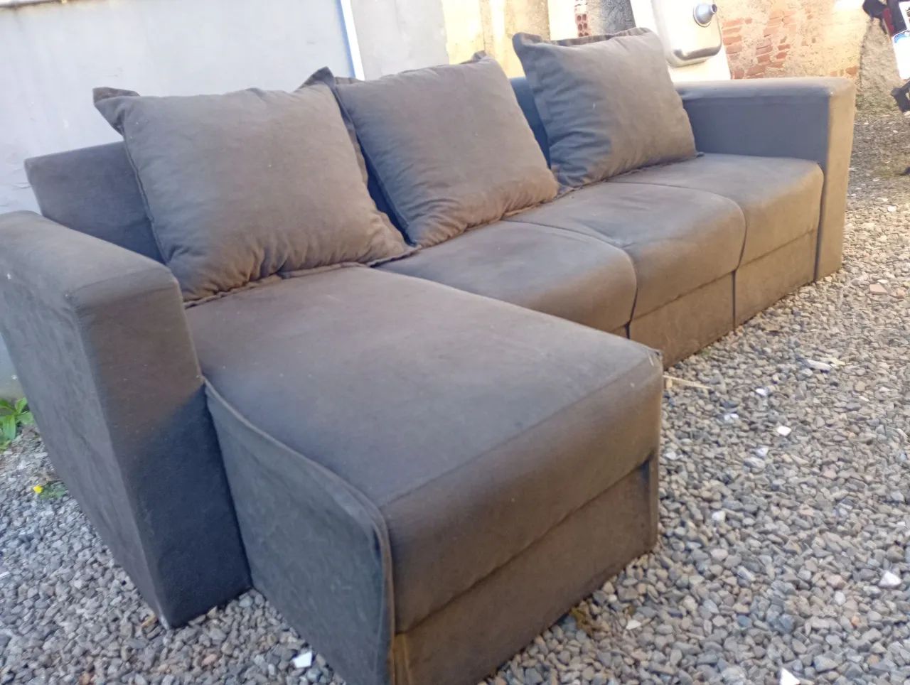 Sofá tecido Suede 