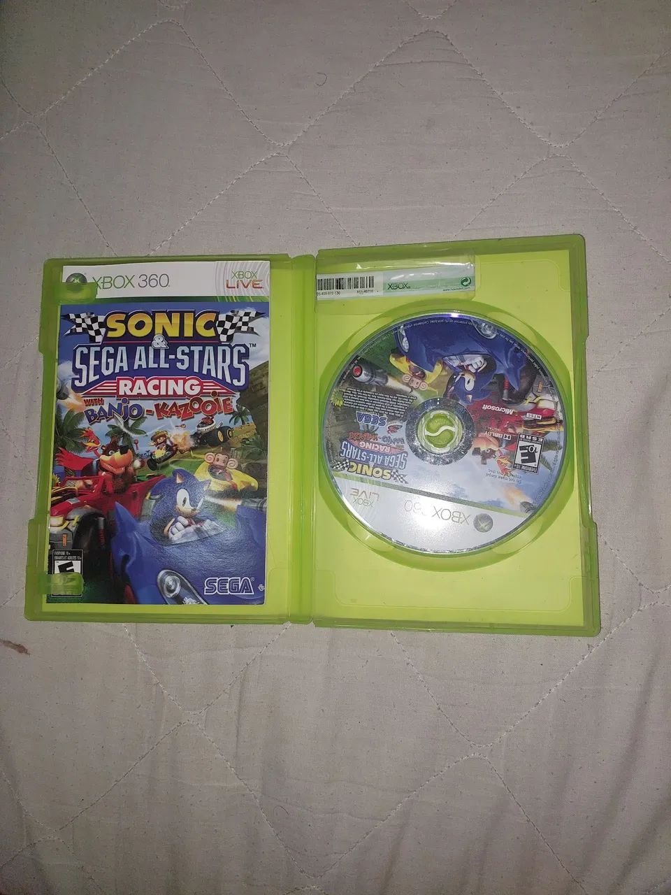 SONIC & SEGA All-Stars Racing (Microsoft Xbox 360, 2011) PAL, In Box £5