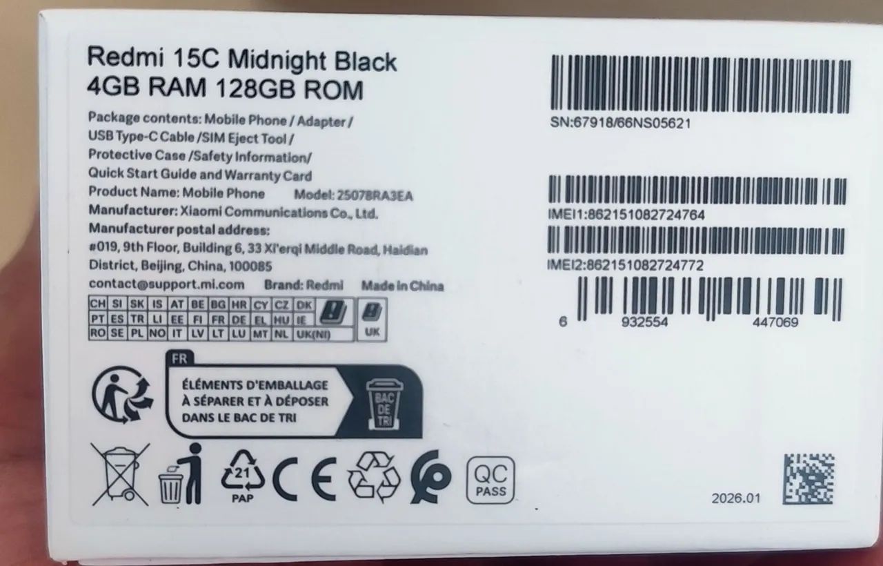 Celular redmi 15 C 256 gigas  - Foto 2