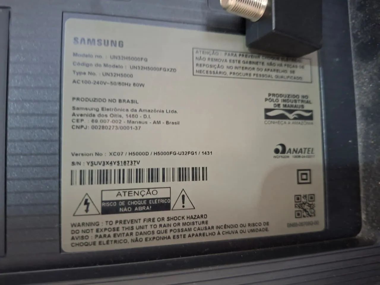 Vendo TV Samsung Smart 32 polegadas 