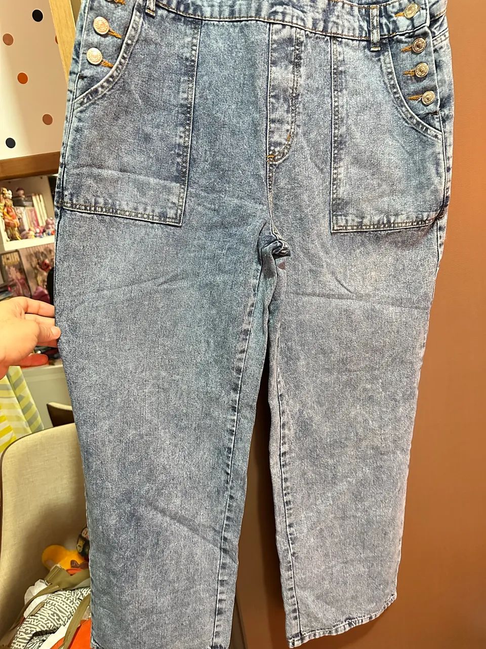 Vende-se | Macacão Jeans Unissex - Foto 3