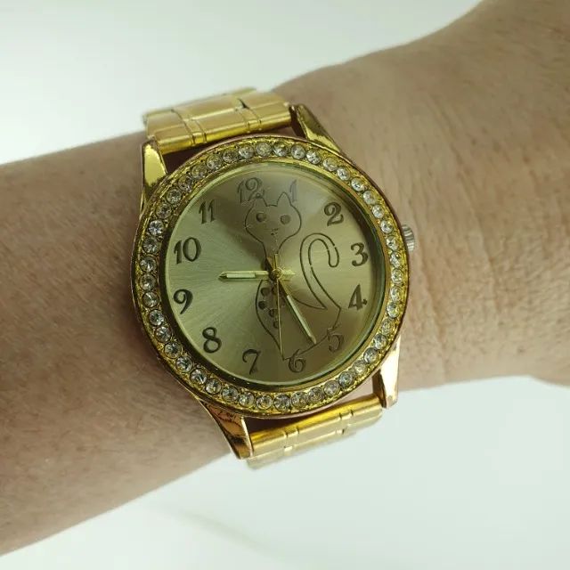 Relógio Gold Cat Mod 0417 Vintage   - Foto 2