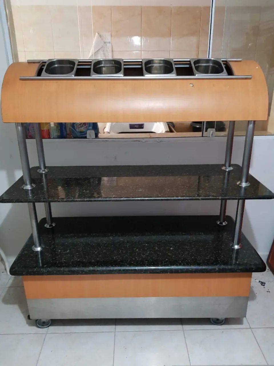 Bancada de preparação de alimento em granito - Foto 2