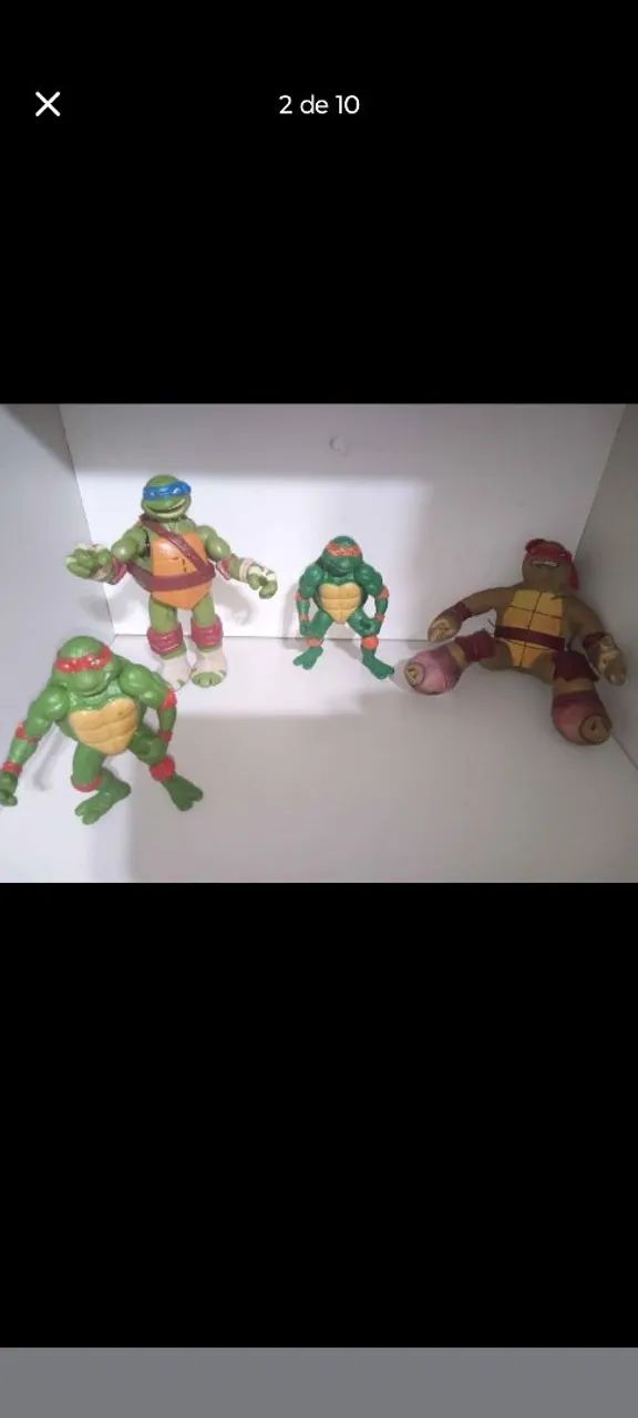 Lote de bonecos miniaturas tartarugas ninja  - Foto 3