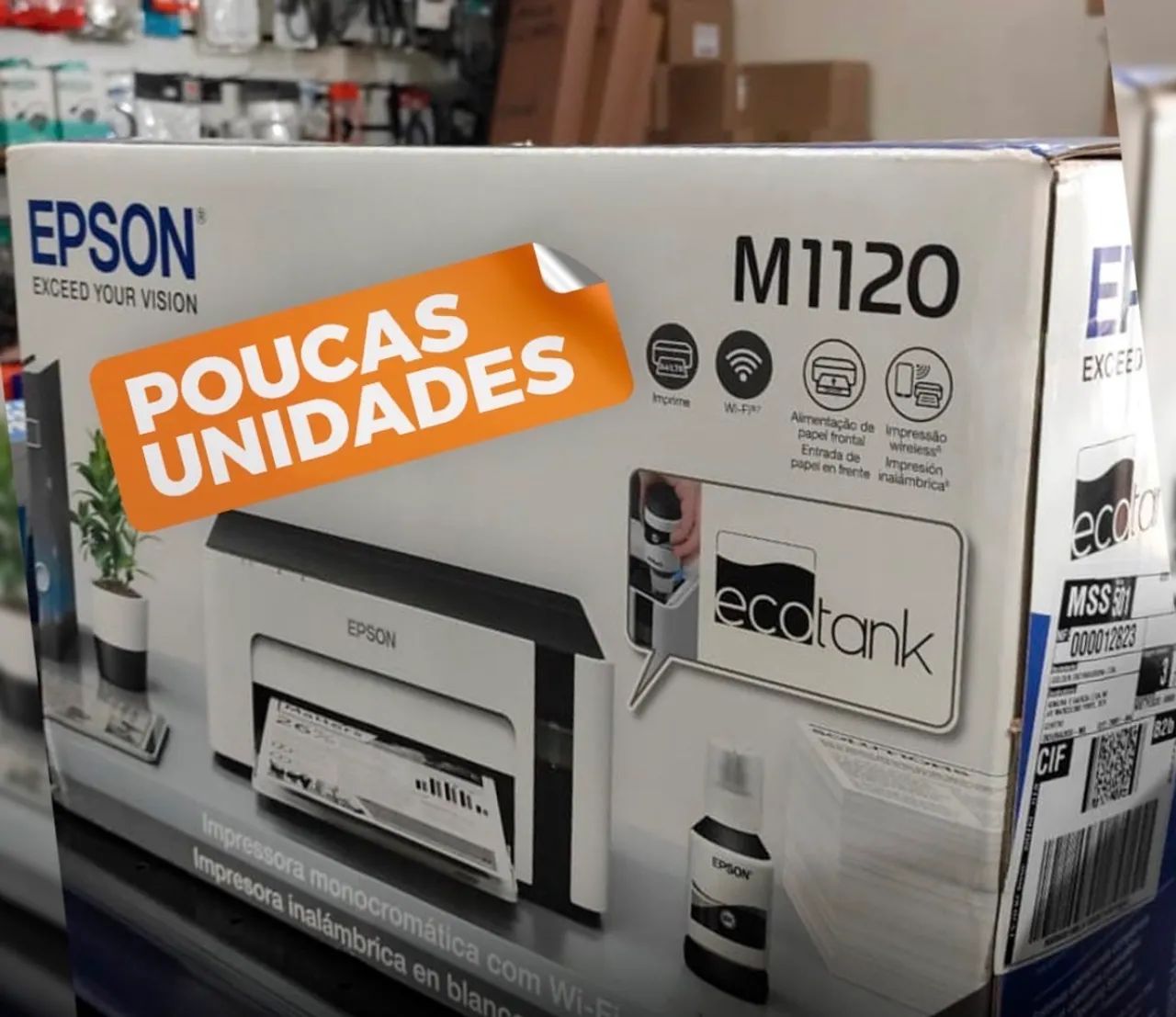 Impressora Epson Wi-Fi usb Ecotank M1120 - Foto 3