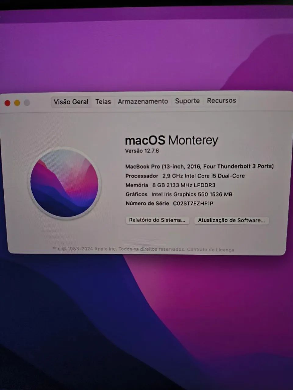 Mac book pro 2016 touch não funciona  - Foto 5