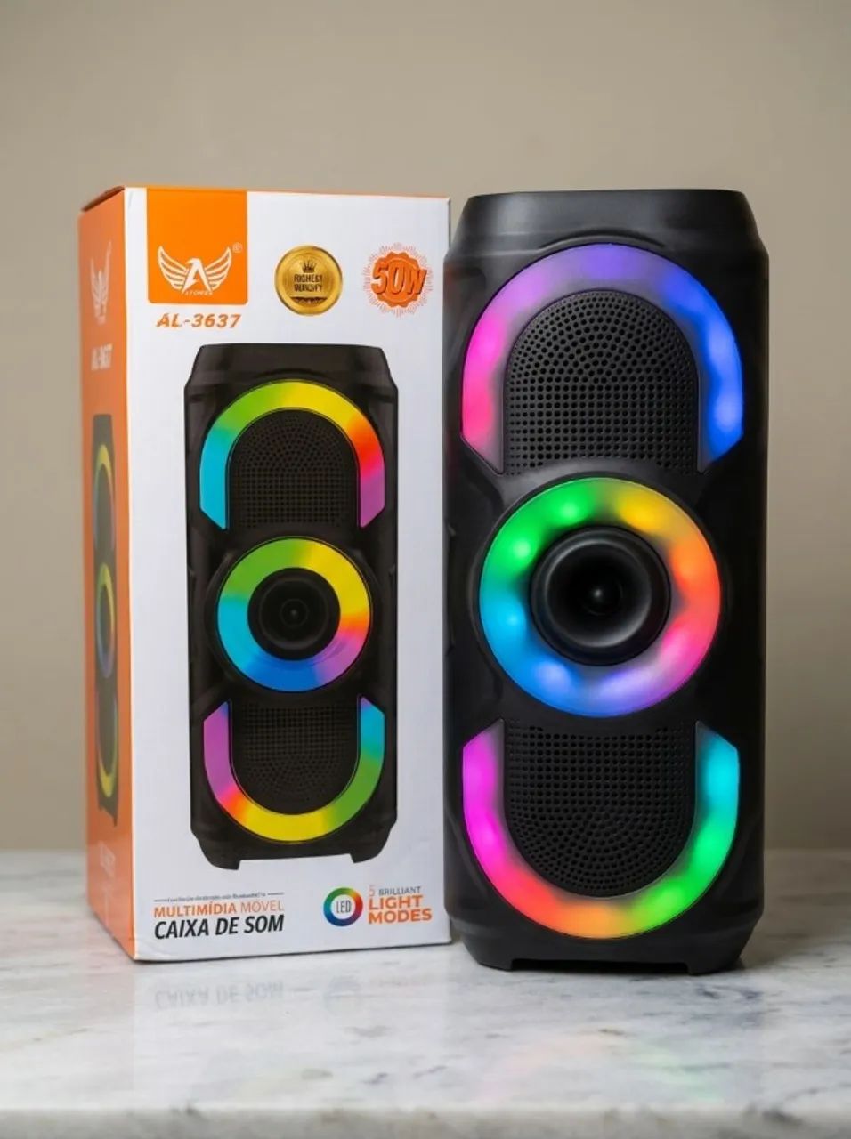 Caixa de Som Bluetooth TWS 50W