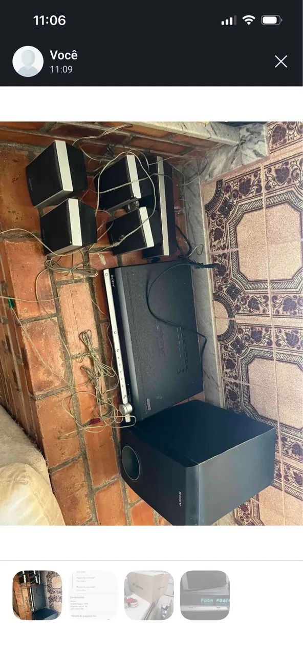 Hometheatre Sony DAV ótimo estado com defeito.Aceito oferta.
