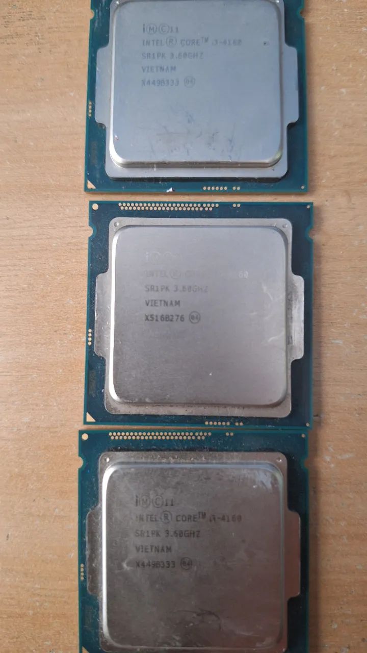 3 PROCESSADORES PC 4TH Core i3 4160 3.60GHZ, 6TH Core i3 6100 3,70GHZ, CORE2DUO QUAD - Foto 2