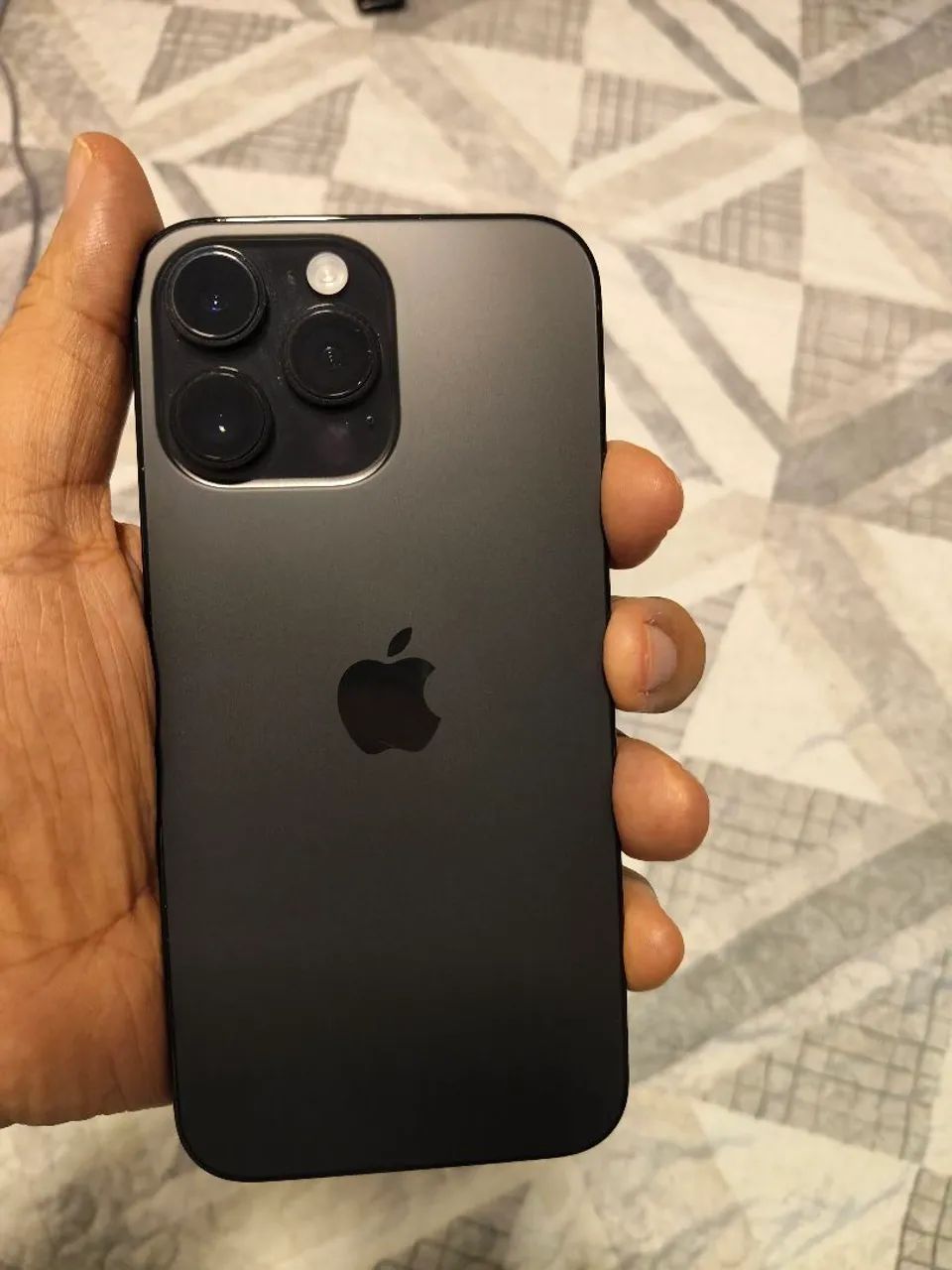 iPhone 14 pro Max preto 256 memória bateria 100% preço final 3700
