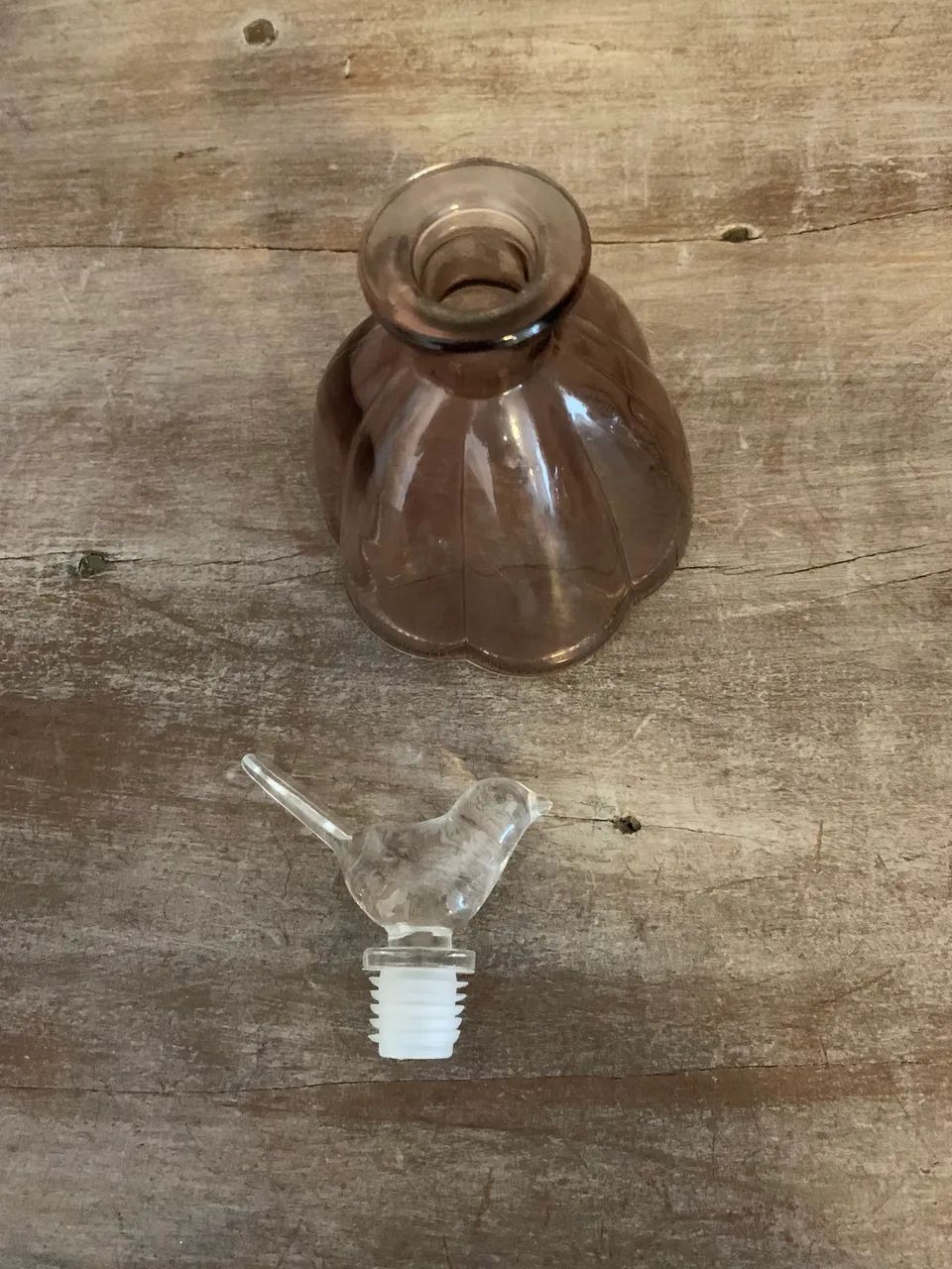 Frasco importado em vidro pássaro  - Foto 5