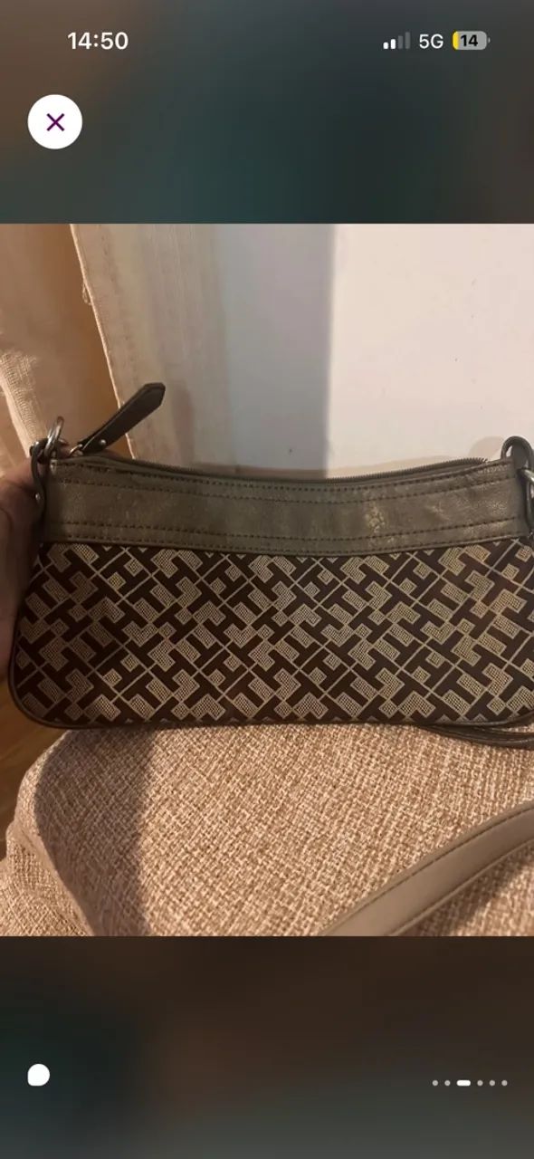Bolsa Tommy Hilfiger de ombro ORIGINAL pouco usada - Foto 3