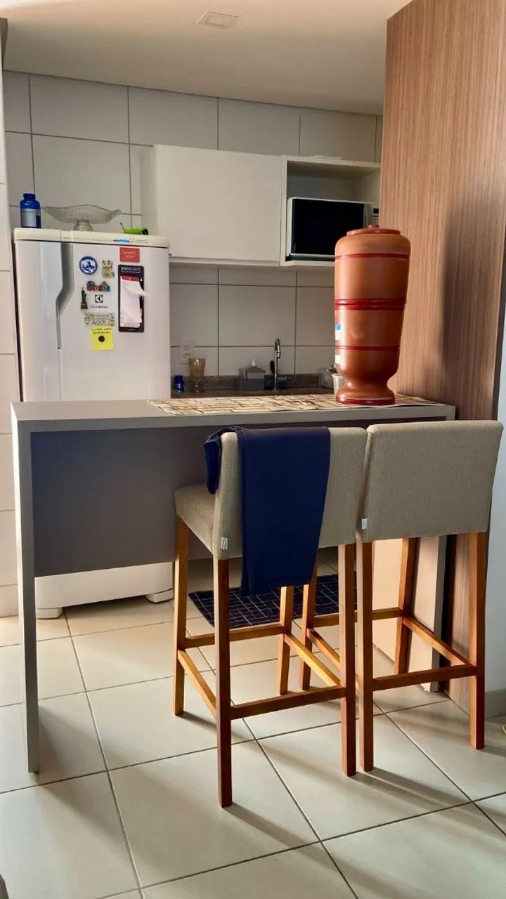 Mesa Alta Cozinha, Bancada Americana | cor: cinza