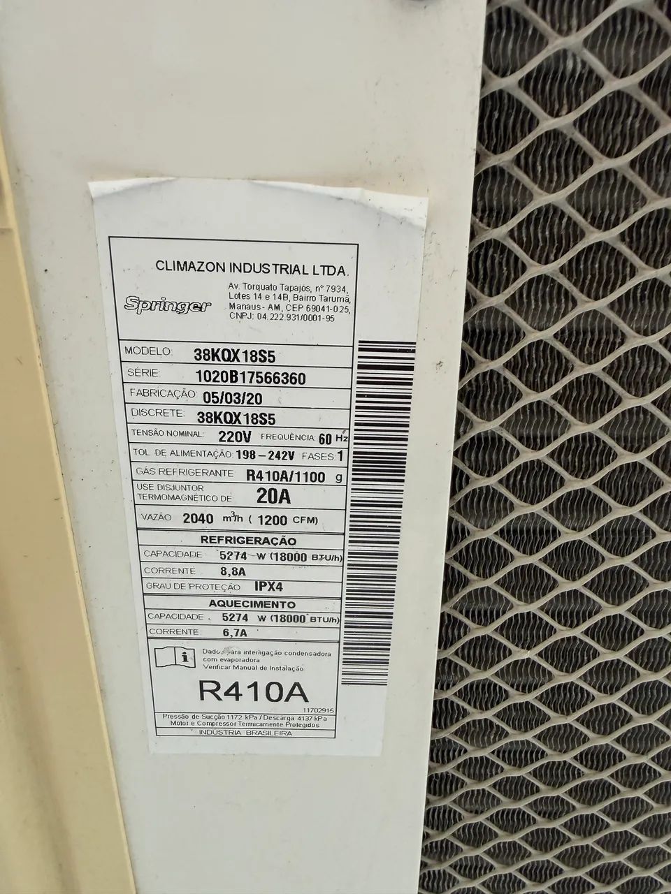 Ar condicionado Midea 18.000 BTU?s Split - Foto 5