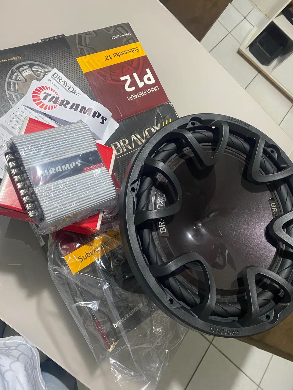 Sub + Caixa dultada + módulo e fiação da bateria  - Foto 2