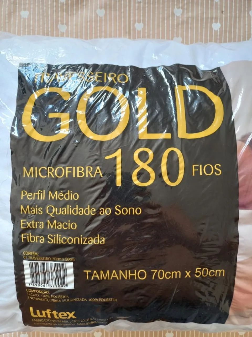 Travesseiro Luftex Microfibra 70x50  - 180 Fios - Foto 2