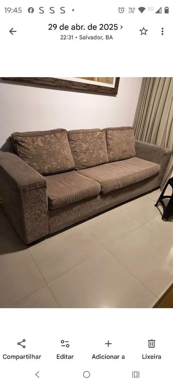 Vendo Mesa sem as cadeiras, um Rack, um sofá  - Foto 2