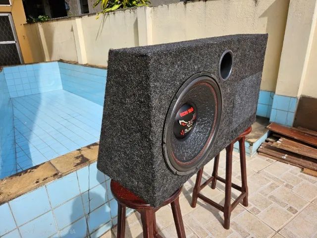 SUBWOOFER BOMBER BICHO PAPÃO 15 Polegadas 600W + CAIXA SOB MEDIDA GOL G3  - Foto 3