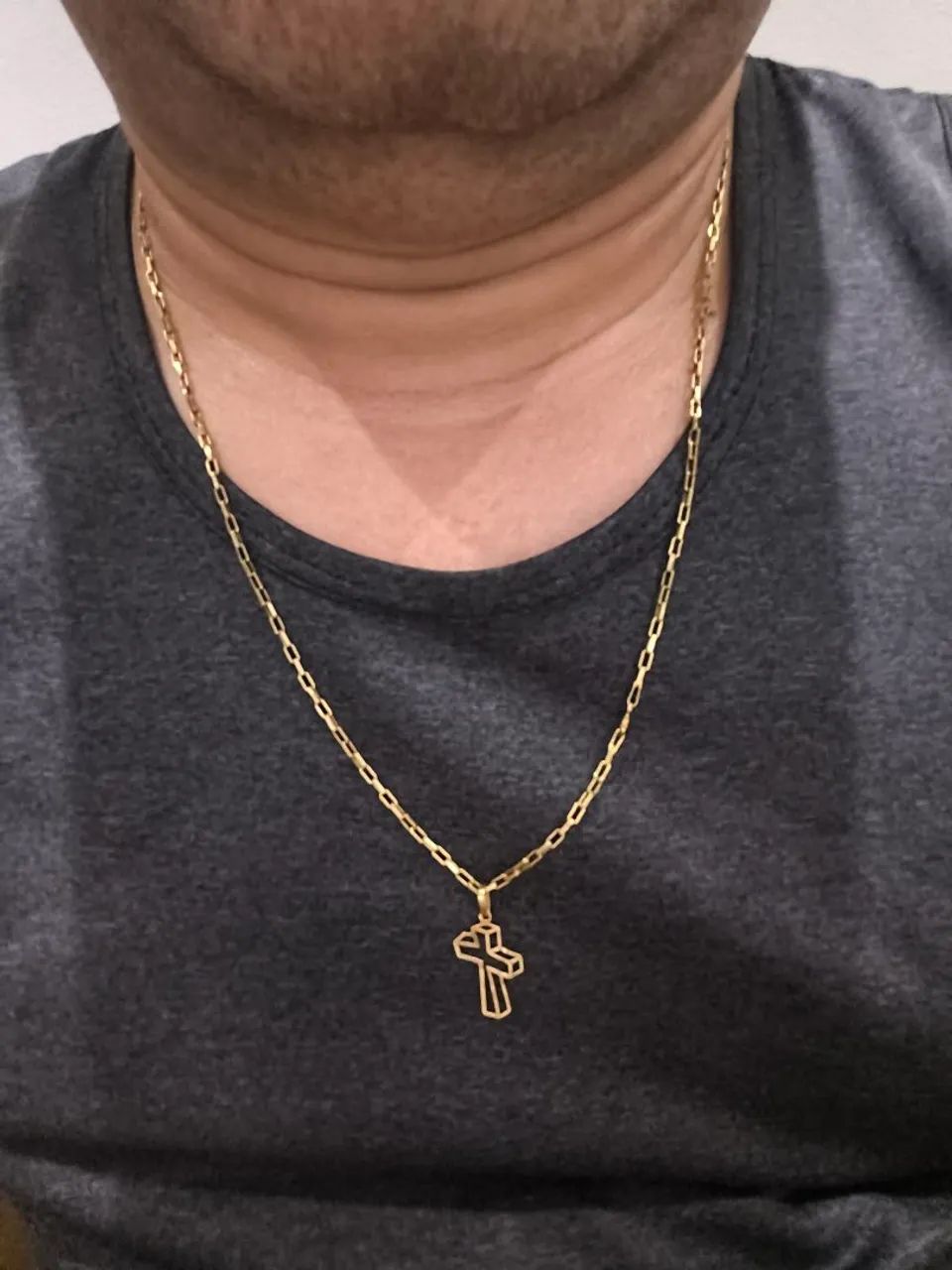 CORRENTE DE OURO 18 COM PINGENTE 