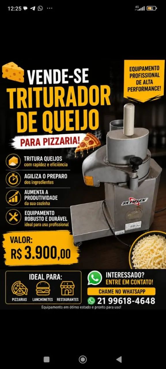 Triturador de Queijo 