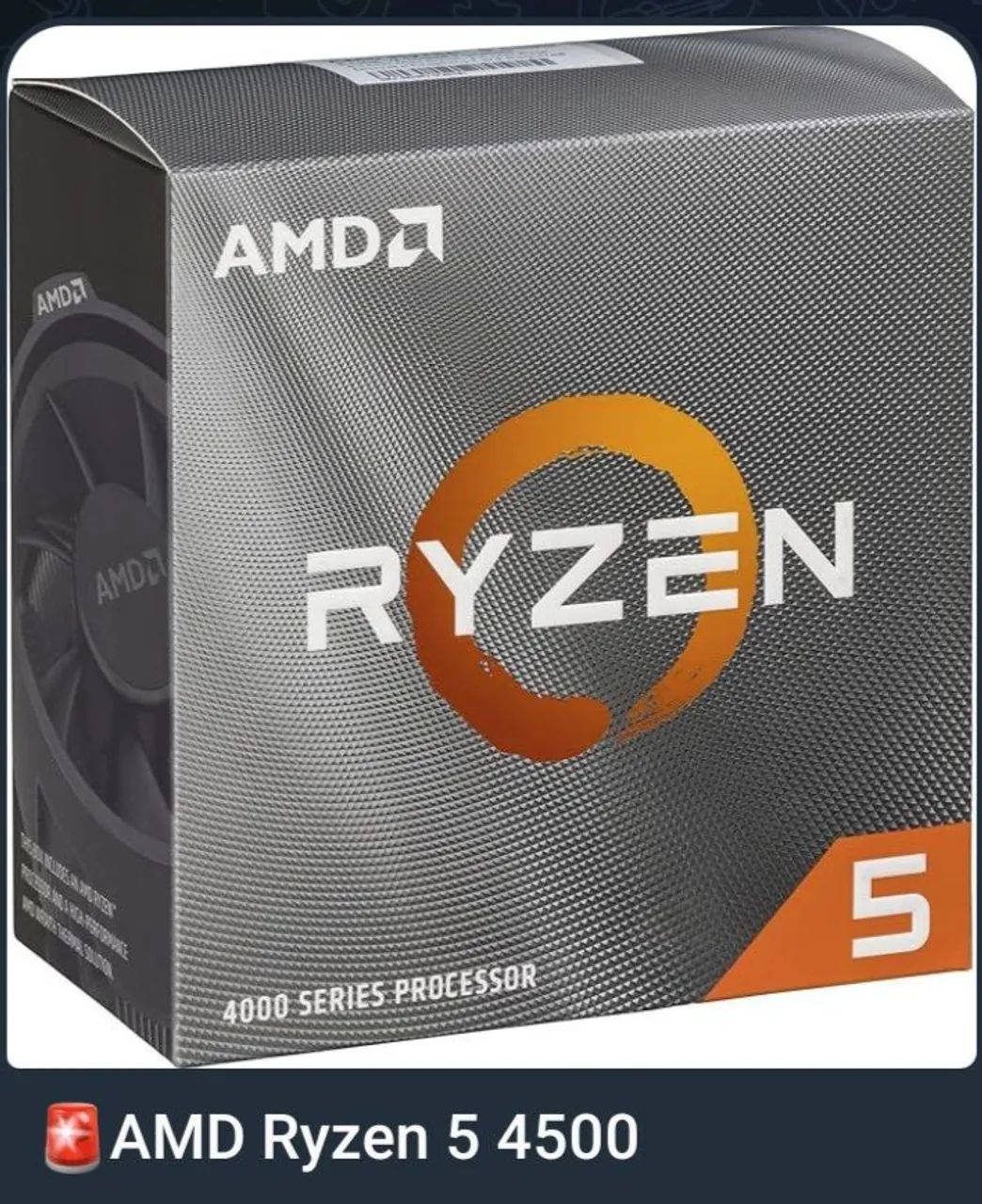 Processador ryzen 5 4500