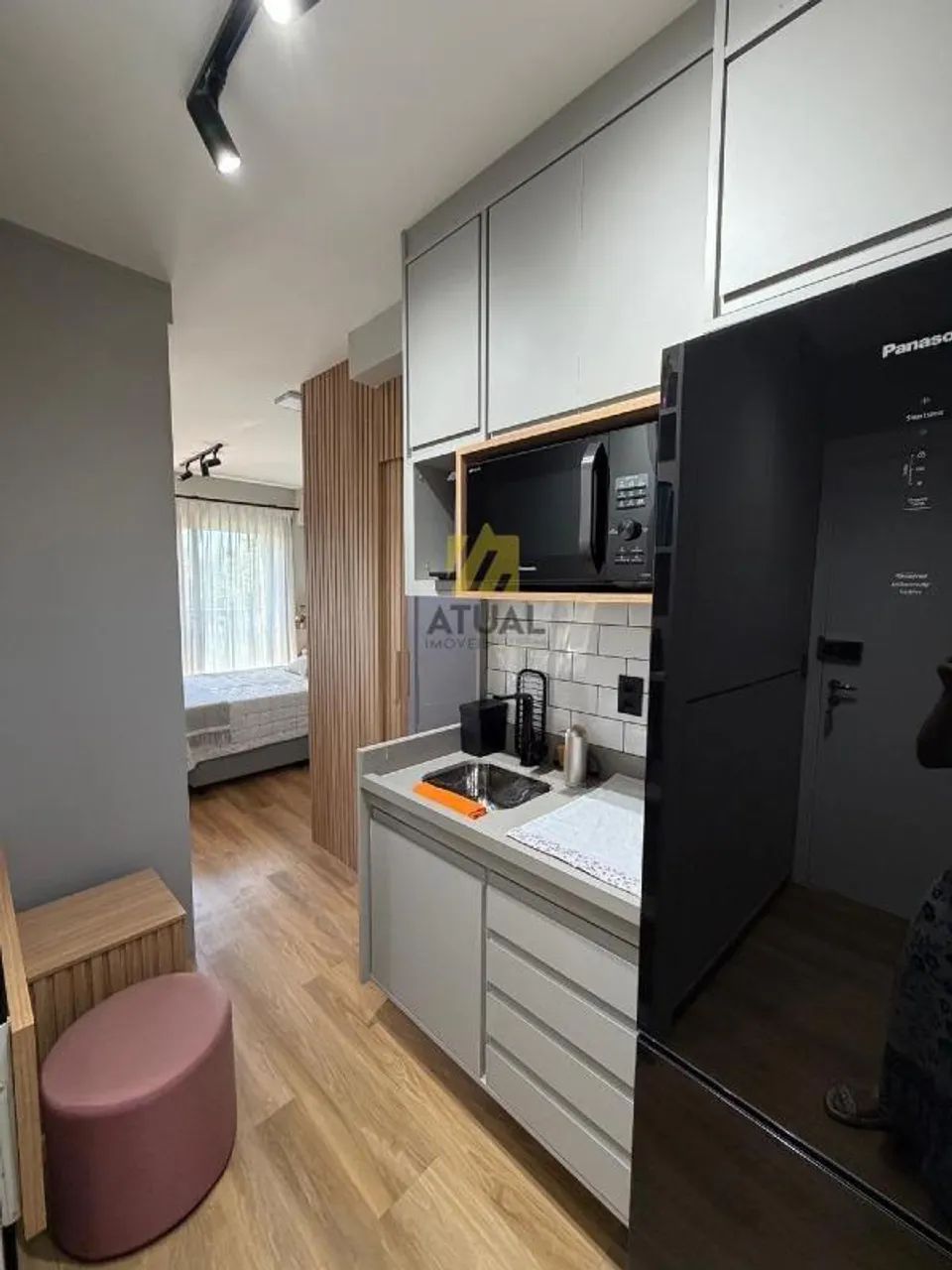 Studio moderno com 1 dormitório e varanda para locação no Brooklin - Foto 4