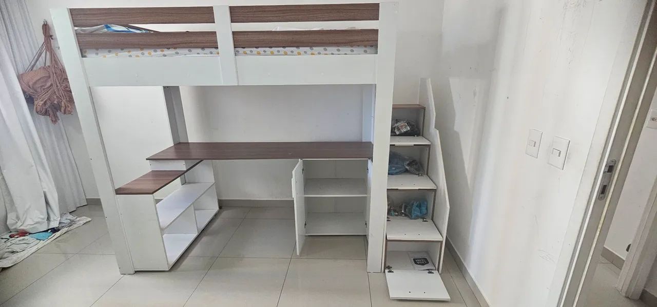 Cama Office/Beliche Multifuncional com Escrivaninha sem colchão  - Foto 2